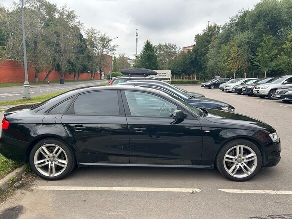 2014 Audi A4 IV (B8) Рестайлинг, чёрный - вид 4