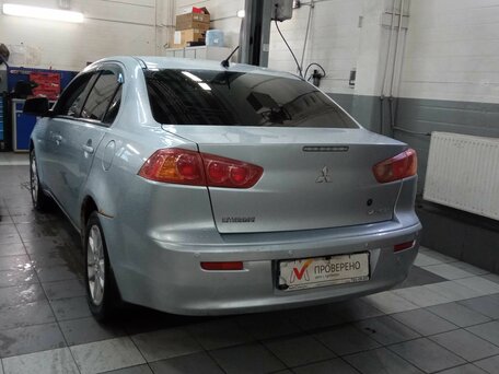 2007 Mitsubishi Lancer X, серебристый, 450000 рублей, вид 4