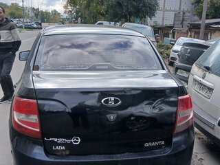 2012 Lada (ВАЗ) Granta I, чёрный, 170000 рублей, вид 3