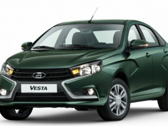 2017 Lada (ВАЗ) Vesta I, зелёный, 850000 рублей - вид 3