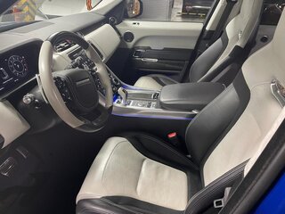 2019 Land Rover Range Rover Sport SVR II Рестайлинг, синий, 9000000 рублей, вид 5