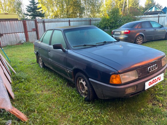 1989 Audi 80 IV (B3), синий, 100000 рублей - вид 2