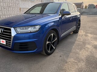 2016 Audi Q7 II (4M), синий, 3750000 рублей, вид 1