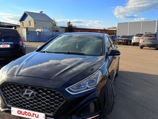 2019 Hyundai Sonata VII (LF) Рестайлинг, чёрный, 1950000 рублей, вид 2