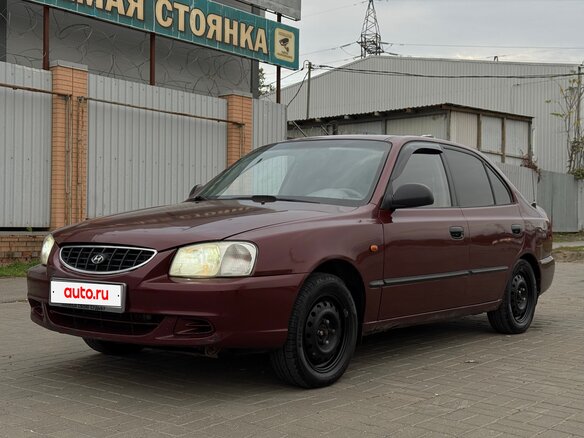 2011 Hyundai Accent ТагАЗ II, пурпурный, 430000 рублей - вид 2