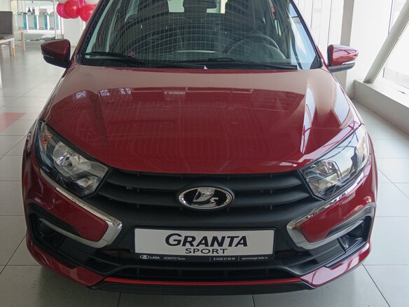 2025 Lada (ВАЗ) Granta Sportline I Рестайлинг, красный, 1361000 рублей - вид 2