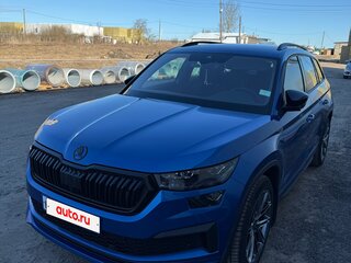 2024 Skoda Kodiaq I Рестайлинг, синий, 4500000 рублей, вид 4