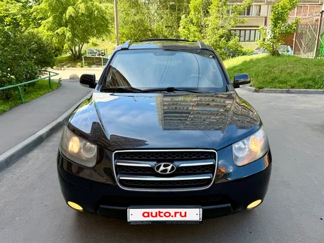 2008 Hyundai Santa Fe II, чёрный, 875000 рублей, вид 2