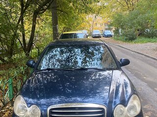 2007 Hyundai Sonata ТагАЗ IV (EF) Рестайлинг, синий, 295000 рублей, вид 3