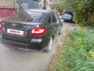 2014 Lada (ВАЗ) Granta I, чёрный, 395000 рублей, вид 4