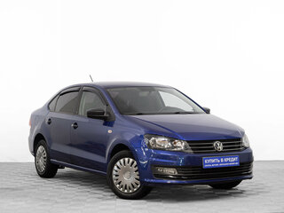 2019 Volkswagen Polo V Рестайлинг, синий, 969000 рублей, вид 1