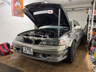 1996 Toyota Mark II VIII (X100), серебристый, 1300000 рублей, вид 5
