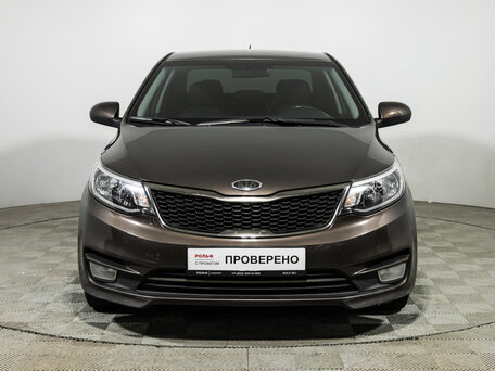 2015 Kia Rio III Рестайлинг, коричневый, 799585 рублей, вид 2
