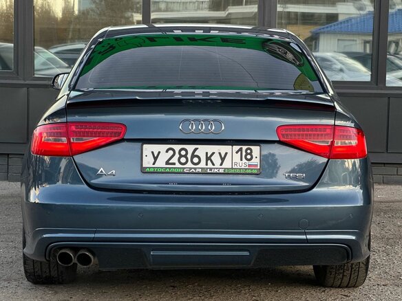 2015 Audi A4 IV (B8) Рестайлинг, синий, 1529000 рублей - вид 4