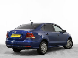 2019 Volkswagen Polo V Рестайлинг, синий, 969000 рублей, вид 4