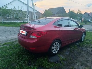 2012 Hyundai Solaris I, красный, 605000 рублей, вид 3