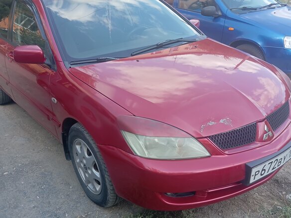 2006 Mitsubishi Lancer IX Рестайлинг, красный, 215000 рублей - вид 1