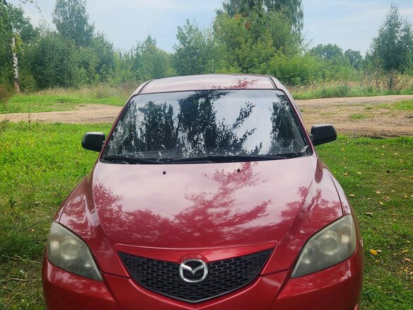2005 Mazda 3 I (BK), красный, 340000 рублей
