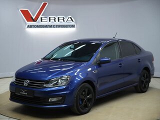 2019 Volkswagen Polo V Рестайлинг, синий, 1050000 рублей, вид 1