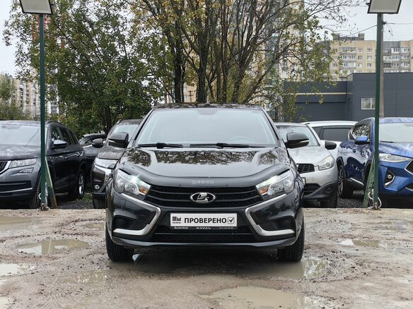 2019 Lada (ВАЗ) Vesta I, чёрный, 779000 рублей - вид 2