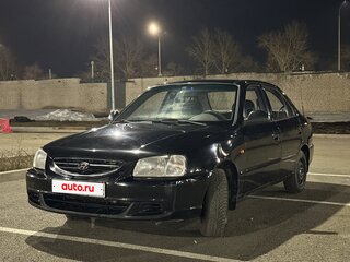 2011 Hyundai Accent ТагАЗ II, чёрный, 375000 рублей, вид 1