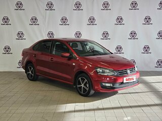 2016 Volkswagen Polo V Рестайлинг, красный, 893000 рублей, вид 3