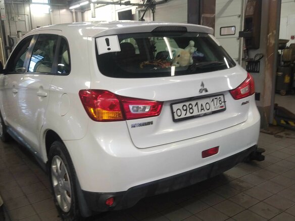 2014 Mitsubishi ASX I Рестайлинг, белый, 1197000 рублей - вид 3