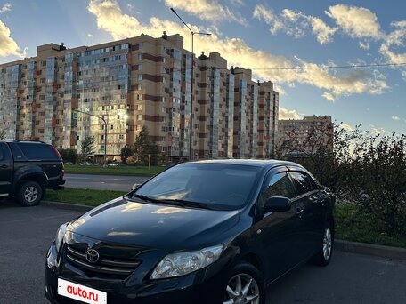 2008 Toyota Corolla X (E140, E150), чёрный, 570000 рублей, вид 1