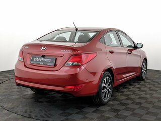2015 Hyundai Solaris I Рестайлинг, красный, 1060000 рублей, вид 5