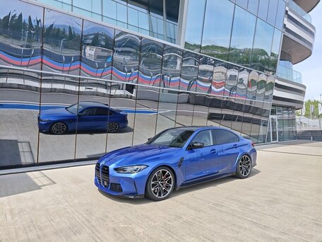 2021 BMW M3 Competition Package VI (G80), синий, 7750000 рублей, вид 2