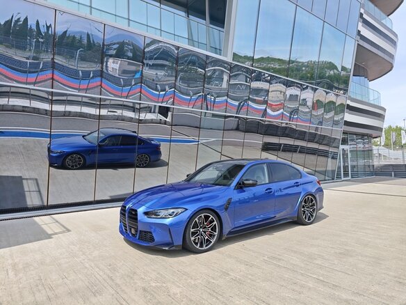 2021 BMW M3 Competition Package VI (G80), синий, 7750000 рублей - вид 1