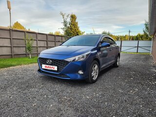 2021 Hyundai Solaris II Рестайлинг, синий, 1300000 рублей, вид 1