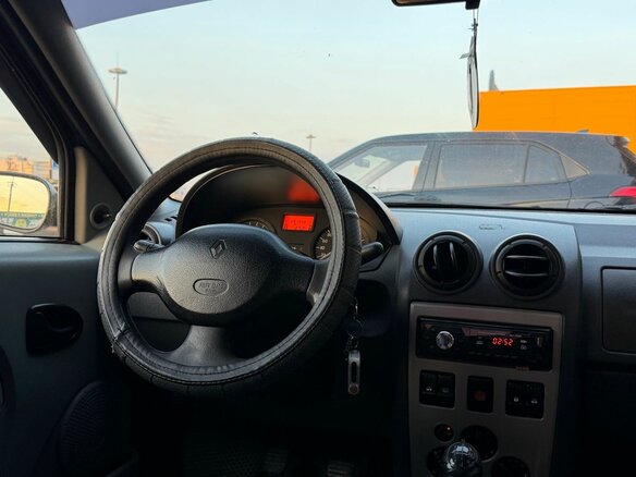 2007 Renault Logan I, синий, 350000 рублей - вид 9