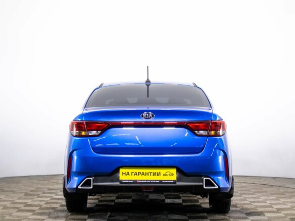 2020 Kia Rio IV Рестайлинг, синий, 1649000 рублей - вид 4