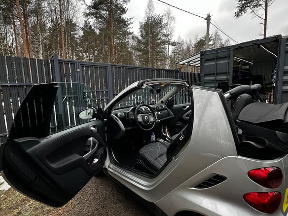 2009 Smart Fortwo II, серебристый, 1100000 рублей - вид 6