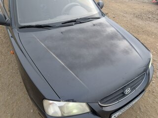 2006 Hyundai Accent ТагАЗ II, чёрный, 350000 рублей, вид 4