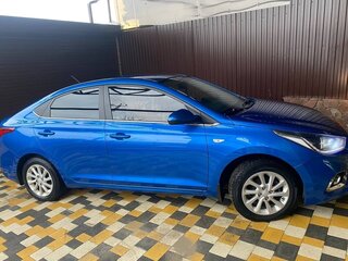 2018 Hyundai Solaris II, синий, 1450000 рублей, вид 3