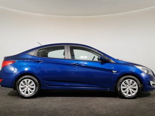 2016 Hyundai Solaris I Рестайлинг, синий, 1140000 рублей, вид 4