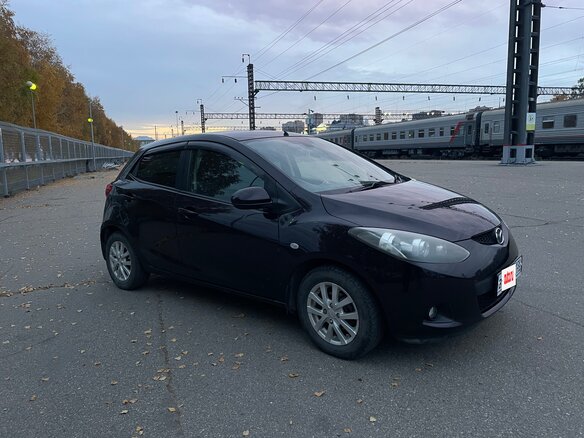 2009 Mazda Demio III (DE), фиолетовый, 620000 рублей - вид 3