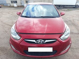 2011 Hyundai Solaris I, красный, 490000 рублей, вид 1