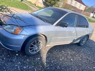 2002 Honda Civic VII, серебристый, 320000 рублей, вид 4
