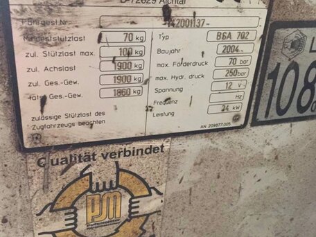 2004 Putzmeister BSA, 1800000 рублей, вид 5