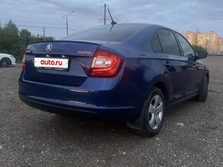 2017 Skoda Rapid I Рестайлинг, синий, 1330000 рублей, вид 5