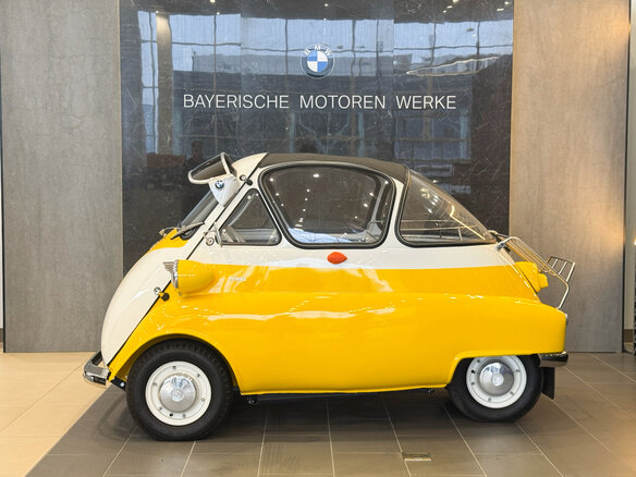 1956 BMW Isetta, жёлтый - вид 9