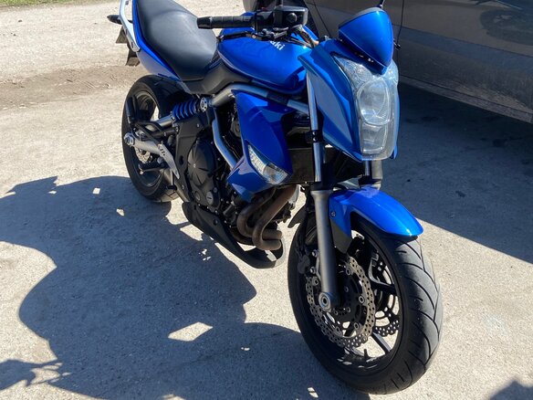 2009 Kawasaki ER-6N, синий, 450000 рублей - вид 7