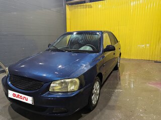2007 Hyundai Accent ТагАЗ II, синий, 358000 рублей, вид 2