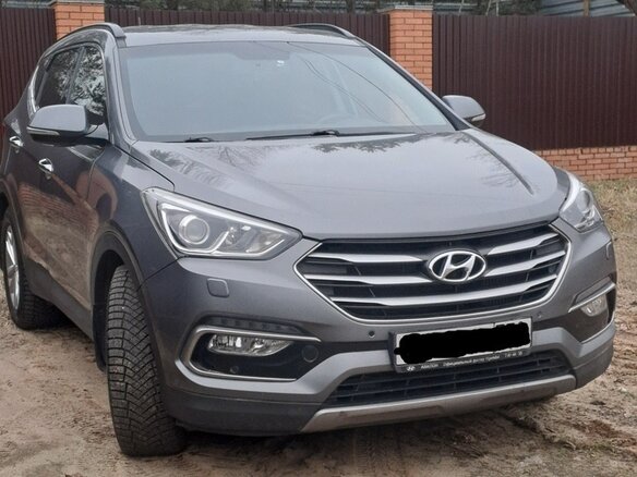 2016 Hyundai Santa Fe III Рестайлинг, серый, 1950000 рублей