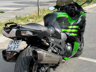 2016 Kawasaki ZZR 1400, зелёный, 1500000 рублей, вид 1
