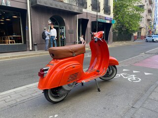 1962 Vespa S 50, оранжевый, 400000 рублей, вид 2