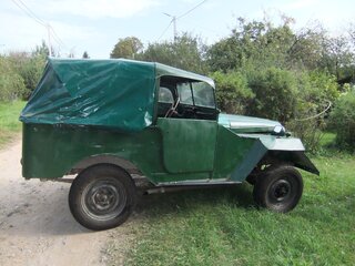 1953 ГАЗ ГАЗ 67, зелёный, 400000 рублей, вид 5